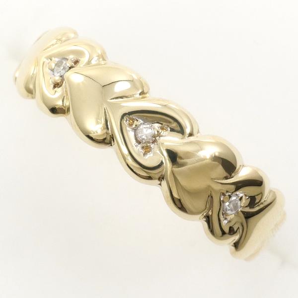 K14 14金 YG イエローゴールド リング 指輪 9号 ダイヤ ジュエリー 中古 9,879円