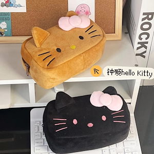 キティ　ペン•ぬいぐるみ•ボックスセット（劣化物有り） Qoo10] 新品入荷 キティちゃん ペンケースキティ