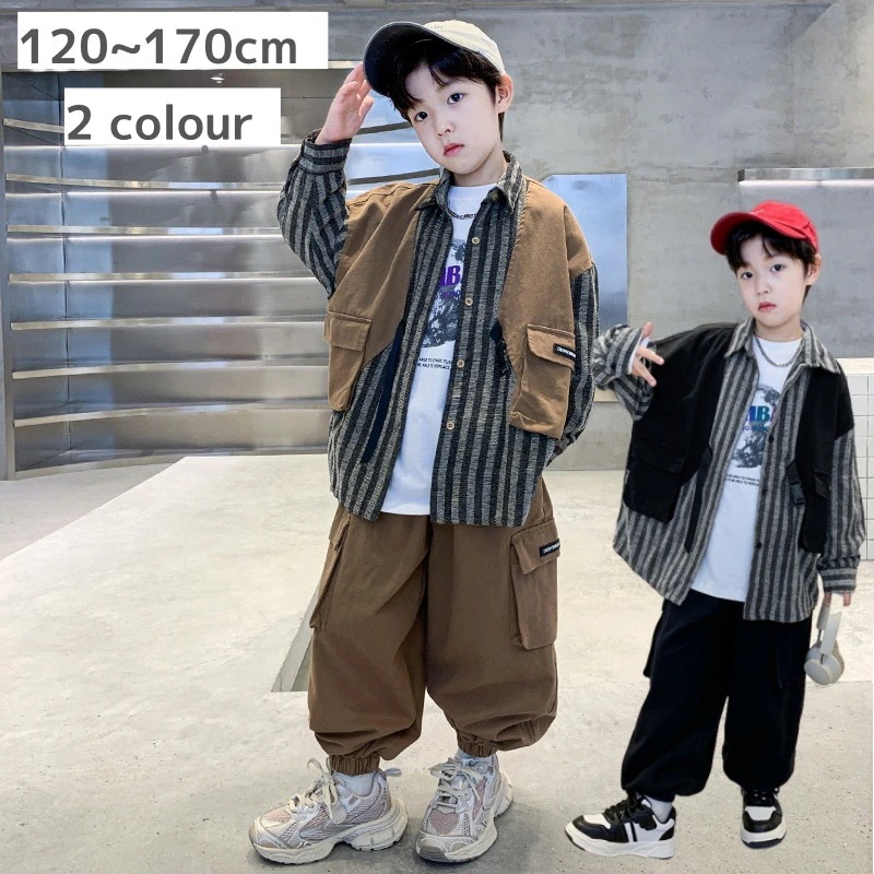 カジュアルパンツセット キッズ セットアップ 男の子 秋 春 長袖 子供服 男の子 セットアップ 運動