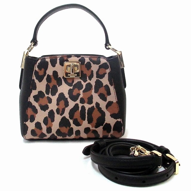Kate spade ケイトスペード アウトレット レオパード柄 ミニ 2way ショルダーバッグ ハンドバッグ ミニバッグ マイクロバッグ KJ929 200