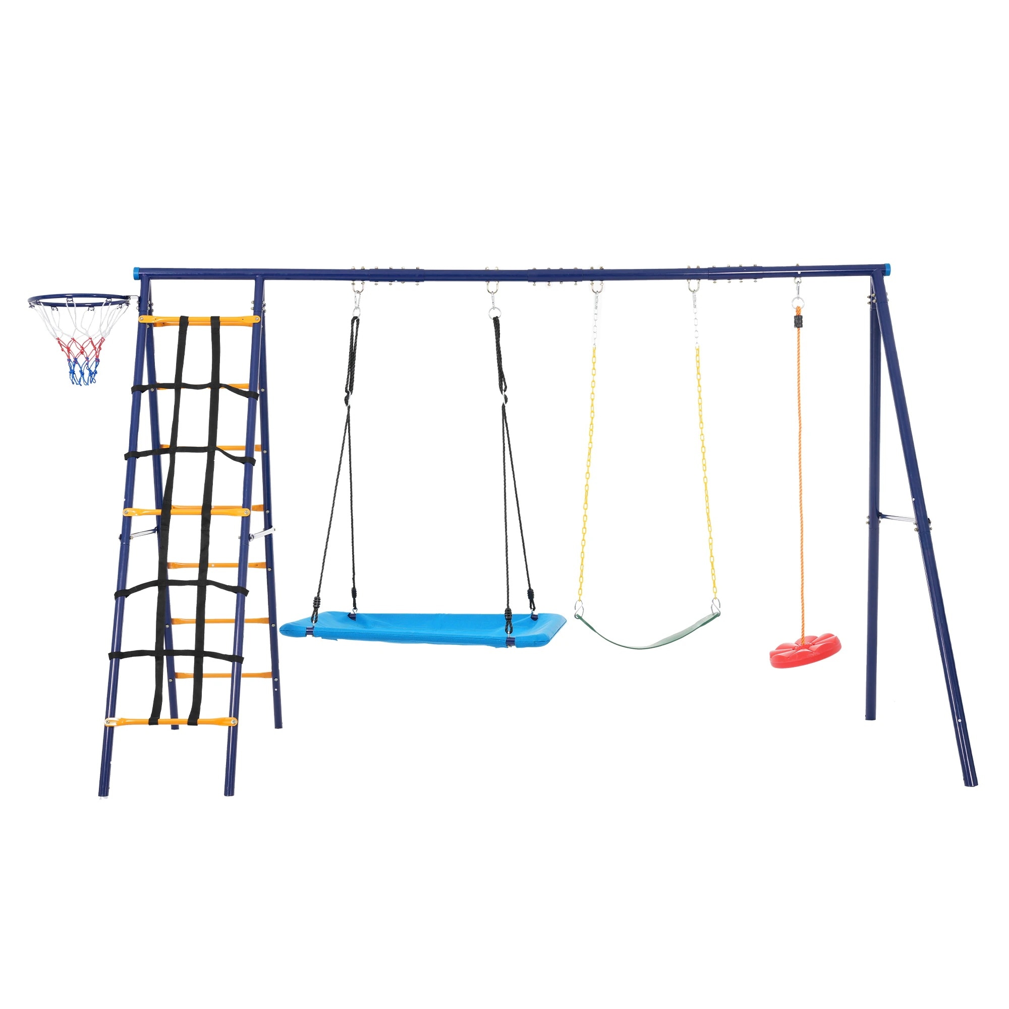【国内発送Ｍ】16142025年新作 ブランコ バスケットゴール ジャングルジム 多機能 屋外遊具 家庭用ブランコ 大型遊具 屋外遊具 アウトドア用
