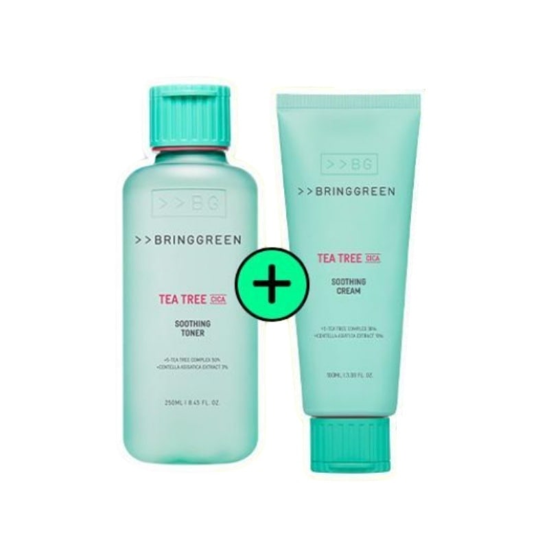 ティーツリー シカ スージングトナー&クリームセット