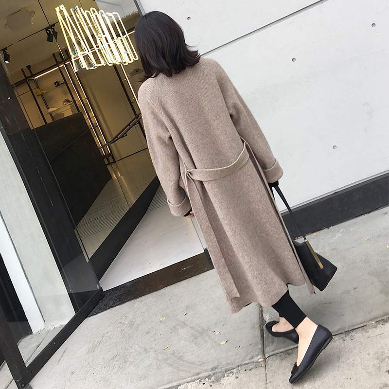 新入庫 ラシャコート コート ジャケット レデイース 秋冬 カーディガン メリヤス セーター韓国風 らしゃ きれいめ 長袖コート ロング丈コート 上品 着痩せ 5,464円