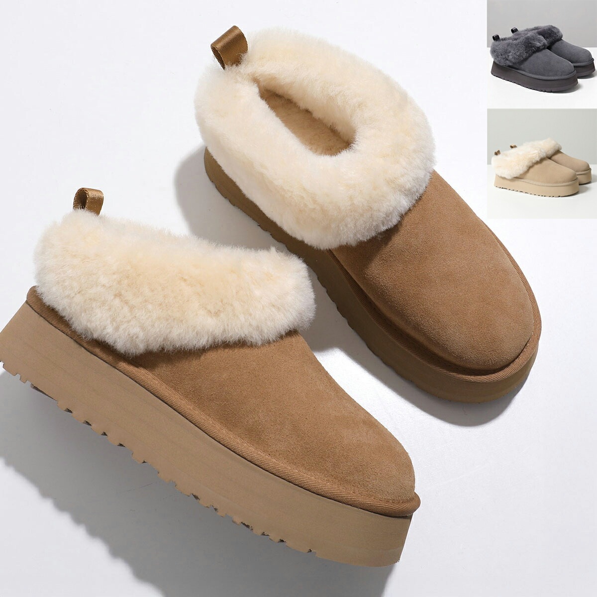 UGG アグ スリッポン TAZZELLE タゼル 1171393 レディース スウェード ムートン 軽量 プラットフォーム 厚底 靴 シューズ カラー3色