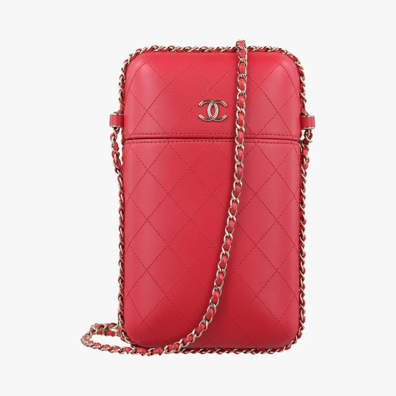 フォン ホルダー レッド ラムスキン A94471 25500320中古 82,500円