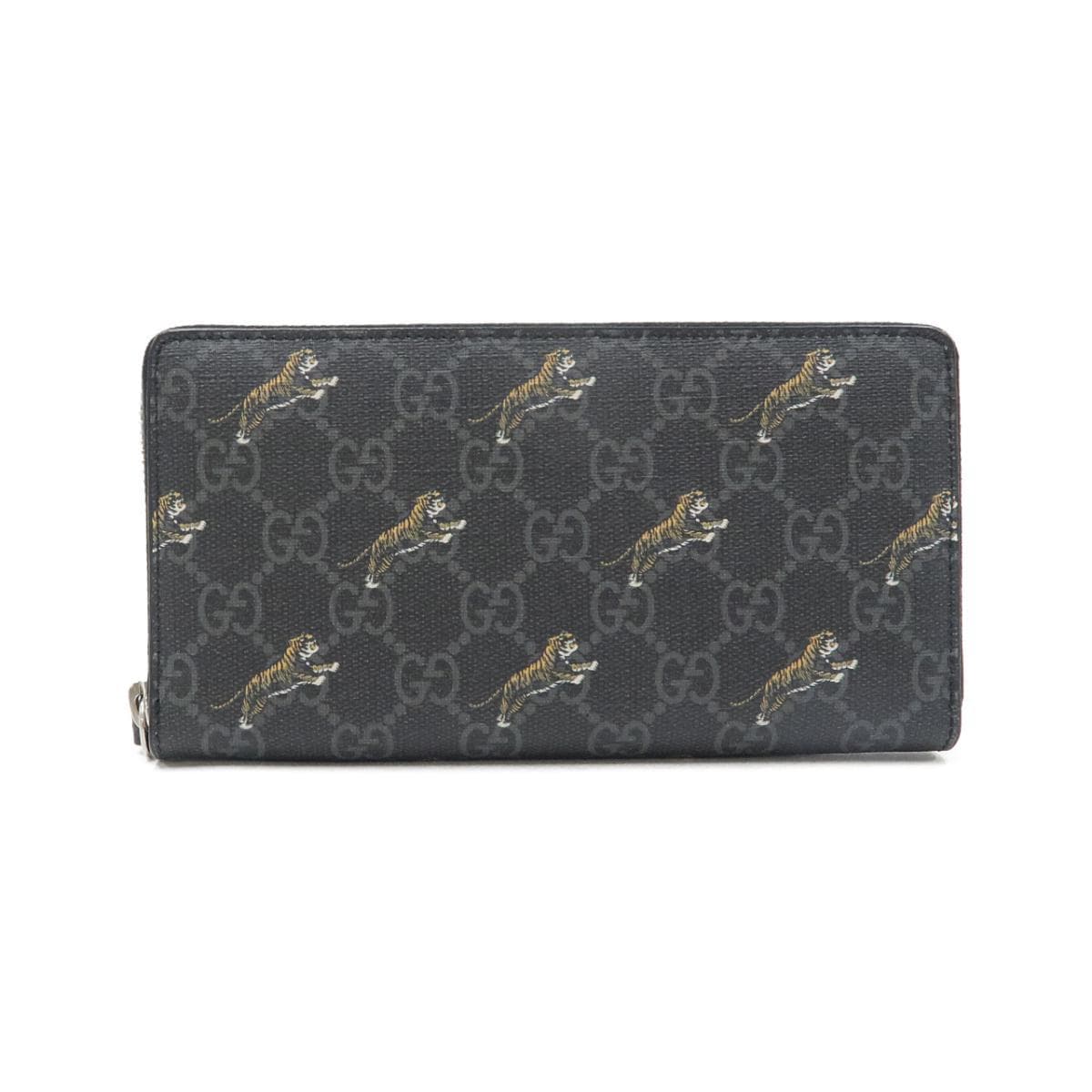 575135-G2BAN-1087 メンズ タイガープリントラウンドファスナー長財布