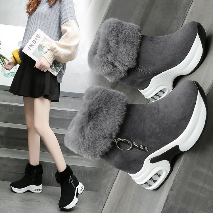 シューズ ブーツ ショートブーツ フェイクファー 厚底 サイドジッパー ラウンドトゥ 大人可愛い 大人女子 おしゃれ お洒落 歩きやすい 疲れにくい 美脚 きれいめ カジュアル お出かけ