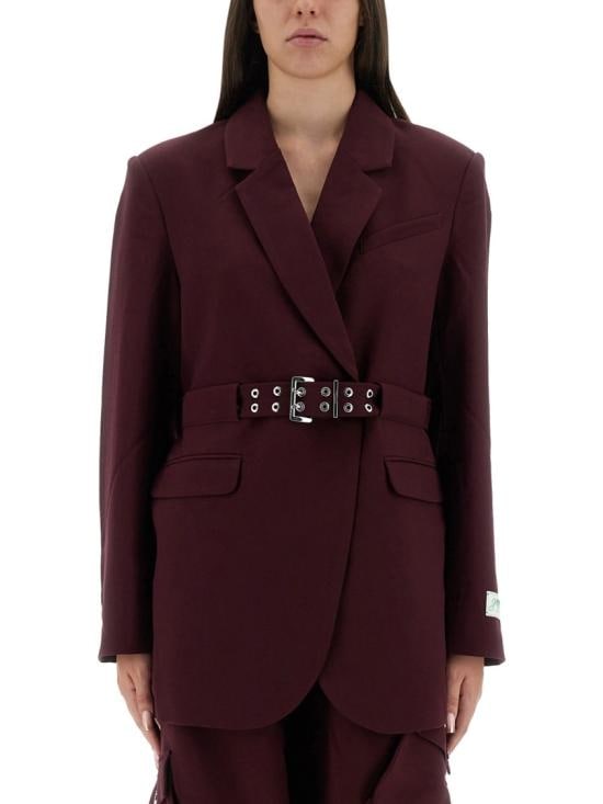GANNI Women Jackets W0403 431 Burgundy