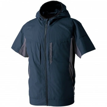 桑和 8349-01 EF半袖ブルゾン 3Lサイズ ネイビー（1） SOWA