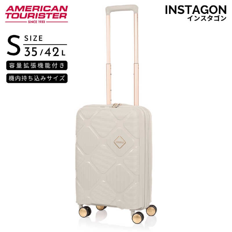 アメリカンツーリスター　拡張機能付きキャリー 機内持込 ( Sサイズ ) INSTAGON ( インスタゴン ) ［ TSAロック搭載 ］ クリーム　HJ4＊35015