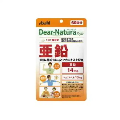 他サイト： アサヒグループ食品　Dear-Natura（ディアナチュラ）ディアナチュラスタイル 亜鉛（60粒） 栄養補助食品の商品画像