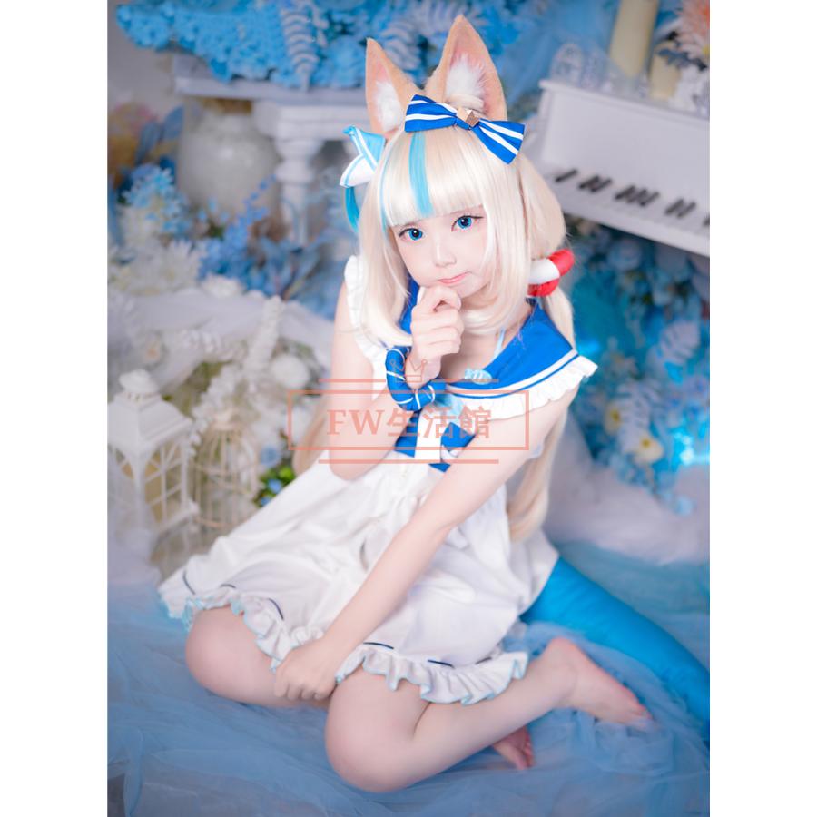 【新品開催 即納】バーチャルYouTuber VTuber ホロライブ がうる・ぐら Gawr Gura コスプレ衣装 コスチューム cosplay イベント演出服アニメ変装仮装 ハロウィン