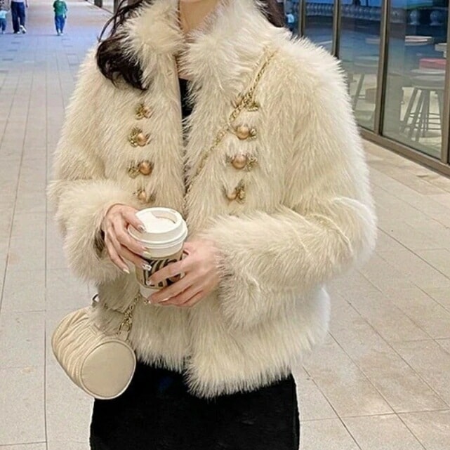 アウター気質 高級感 皮毛一体 裏起毛 アウター ジャケット トップス おしゃれ ファッション 防寒カジュアアウター 厚手 裏起毛 開き襟