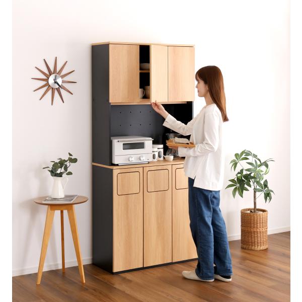 ラック 食器棚 レンジ台 キッチン収納 おしゃれ すき間 隙間 北欧モダン カップボード ごみ箱 棚 ゴミ箱 スリム 分別