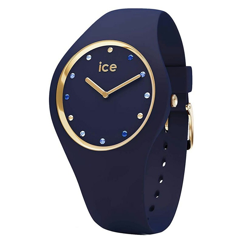 [ICE-WATCH] 腕時計 ICE cosmos アイスコスモ スワロフスキー 32mm 016301 Star Deep blue ブルー スモールサイズ レディース