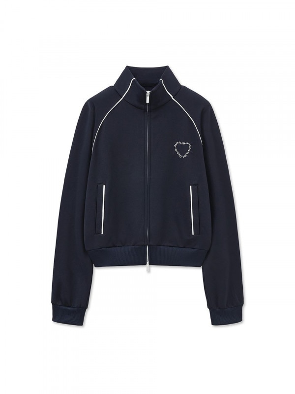 HEART LOGO TRACK JUMPER IN NAVY 17,601円