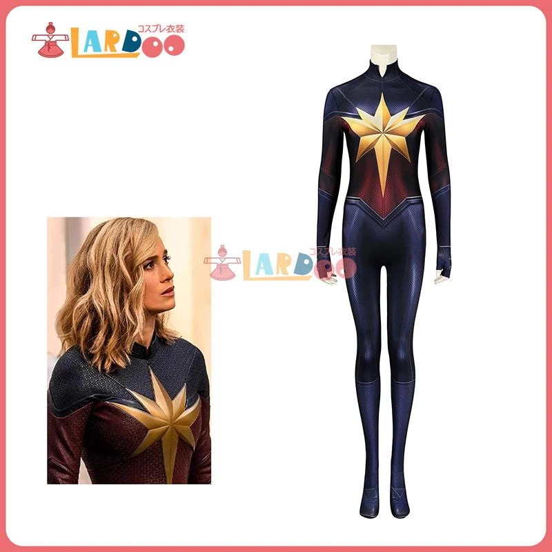 マーベルズ The Marvels キャロル・ダンヴァース キャプテン・マーベル 普段着 ボデイー コスチューム コスプレ衣装638