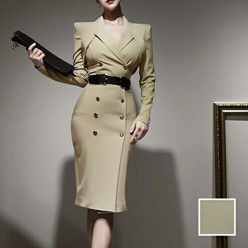 パーティードレス 結婚式 ワンピース ミディアム ひざ丈 オケージョン ドレス 韓国 ファッション レディース 秋 冬 ブライダル お呼ばれ コーデ 成人式 二次会 同窓会 20代 30代 40