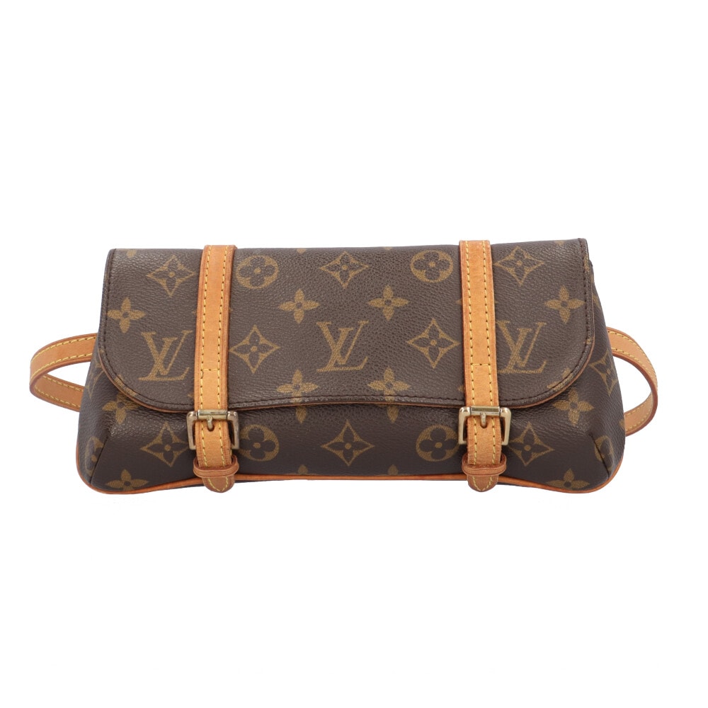 ルイヴィトン ポシェットマレル モノグラム ウエストバッグ モノグラムキャンバス M51159 ブラウン LOUIS VUITTON 中古