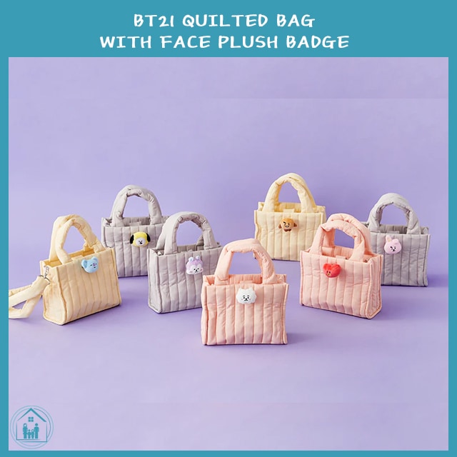 BT.21 QUILTED BAG WITH FACE PLUSH BADGE EDITION