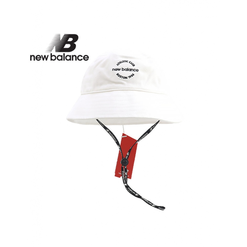 ニューバランス キッズ エッセンシャル コットン バケットハット ホワイト NK8BDS203U-10
