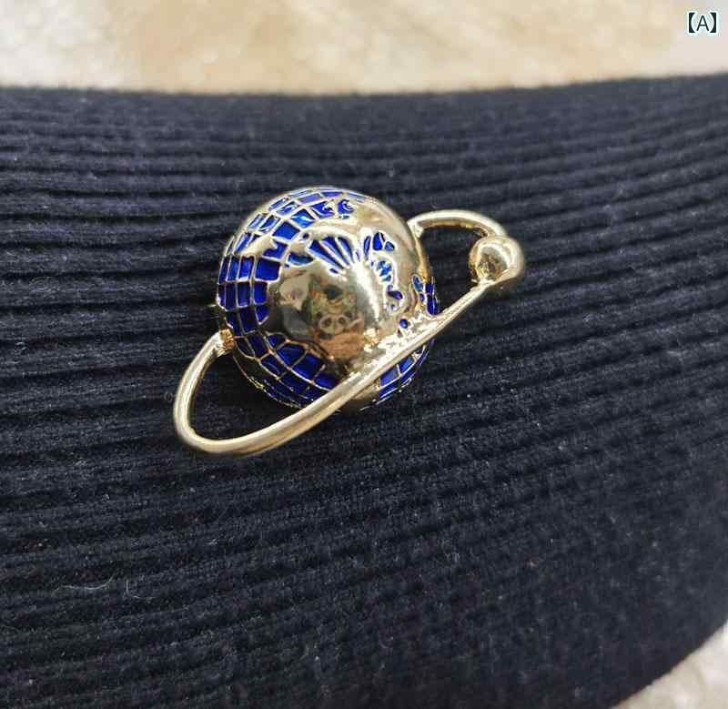 ブローチ おしゃれ アクセサリー レディース ブローチ バッジ ピンブローチ 装飾品 コサージュ エレガンス 上品 イミテーション 地球儀 メンズ メッキ