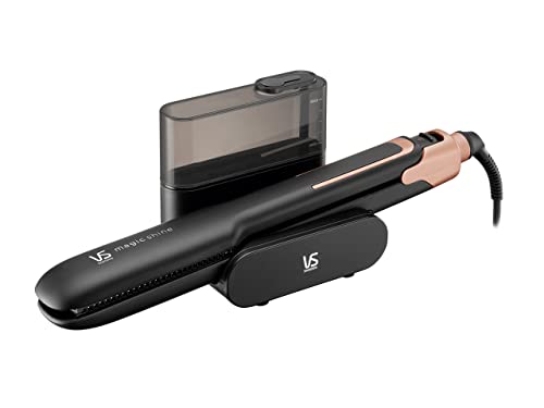 ヴィダルサスーン(Vidal Sassoon) ストレート ヘアアイロン スチームステーション マジックシャイン 5段階温度調節 給水タンク ブ