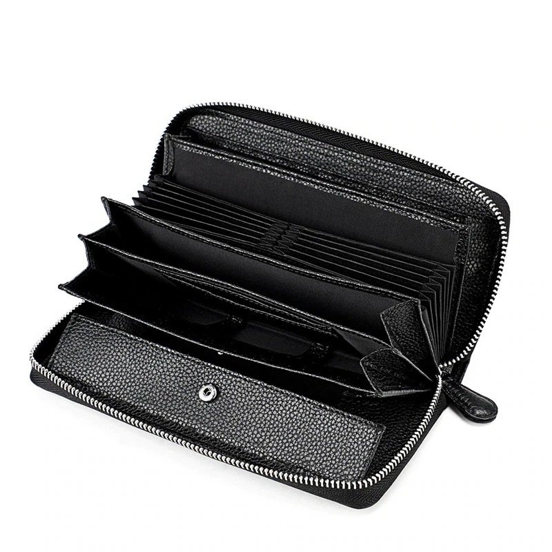 長財布 メンズ 財布 無地 ウォレット ロングウォレット 多機能 男女兼用 小銭入れ RFID対応 シンプル カジュアル プレゼント カップル 大人