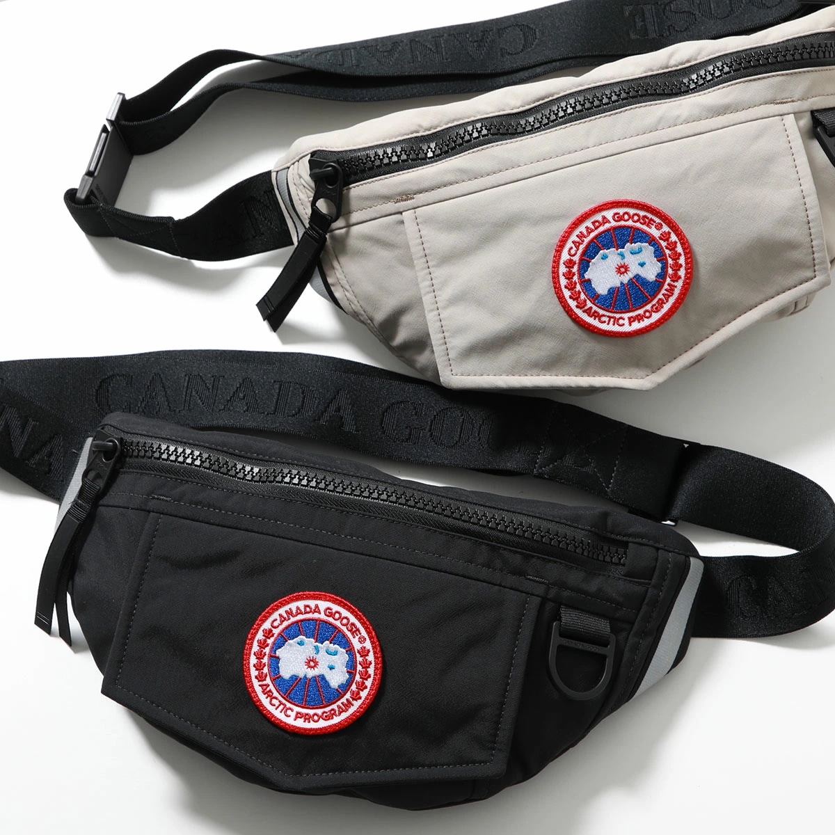 CANADA GOOSE カナダグース ボディバッグ 8833U Waist Pack メンズ ベルトバッグ ウエストポーチ ロゴパッチ ナイロン 鞄 カラー2色