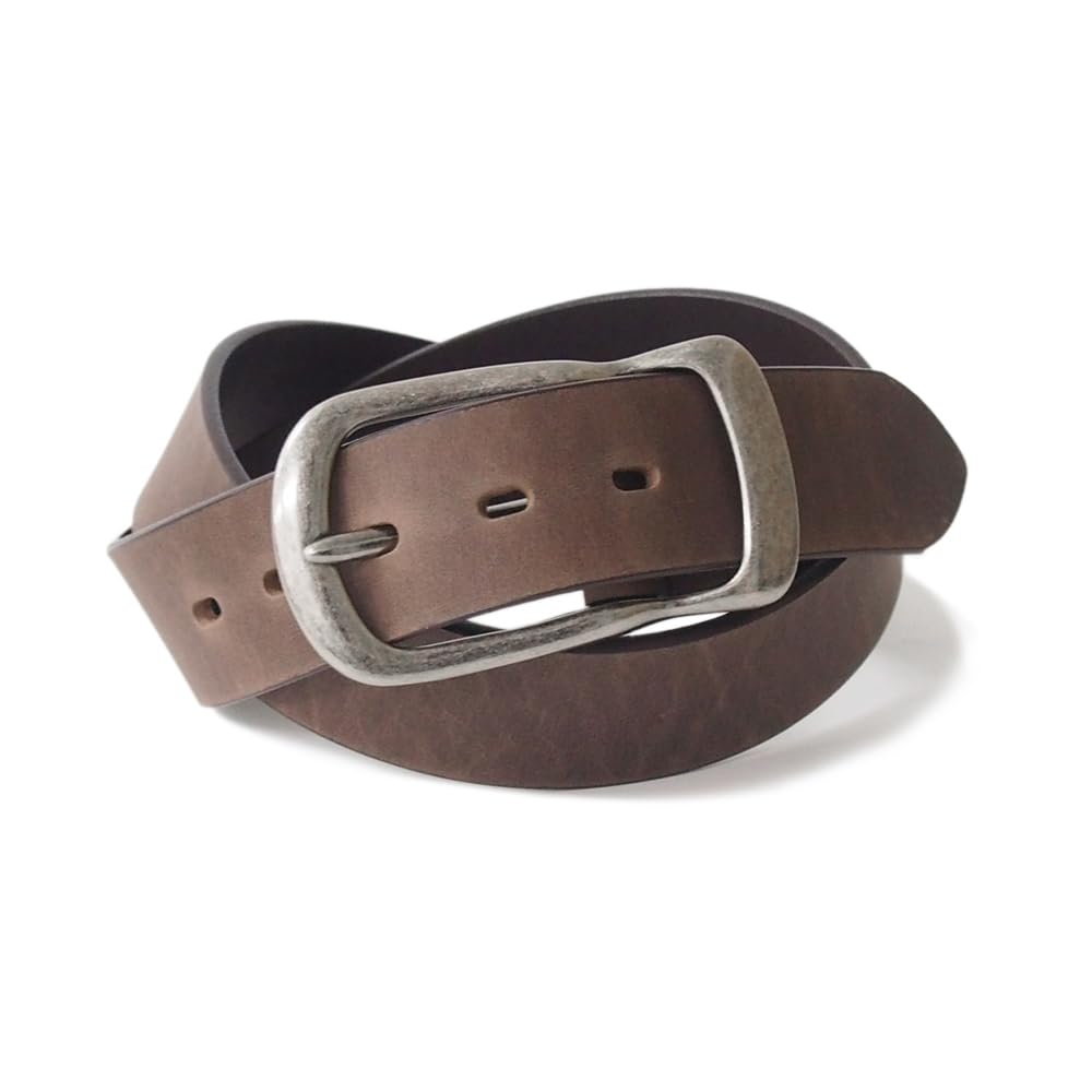 [KOGUMA BELT] ベルト 本革 メンズ 日本製 40mm幅 イタリアンレザー イタリーレザー ヌメ革 イタリア シンプル 馬蹄型バックルのカジュアルベルト コグマベルト KGMCB-0017