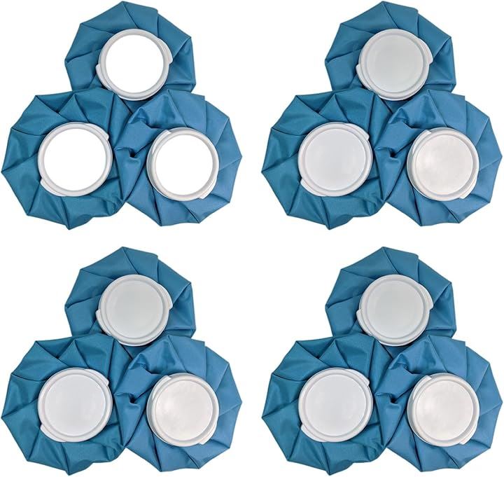 アイスバッグ 3個セット アイシング 氷のう スポーツ 発熱 熱中症対策 冷却グッズ クールダウン 12個セット 6インチブルー (12個セット（6インチブルー）)