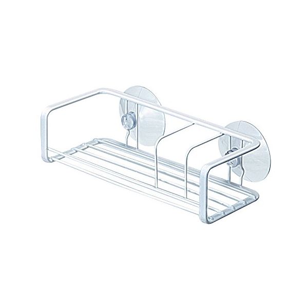 (まとめ) スポンジホルダー スポンジ置き 約幅18.8cm ホワイト 48個セット ワイヤー ダブルコート Nポゼ キッチン 台所 シンク