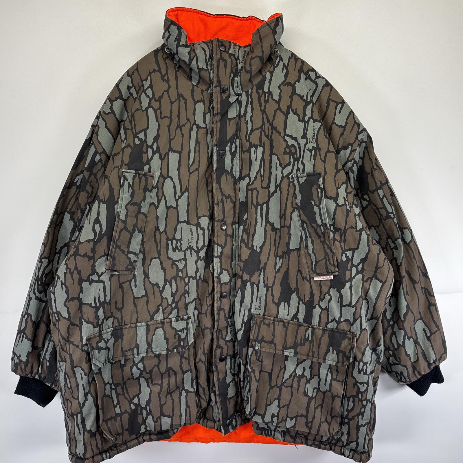 古着 ウィンチェスター WINCHESTER ワークジャケット リアルツリーカモフラ カバーオール リバーシブル 大きいサイズ 3XL ブラウン メンズ