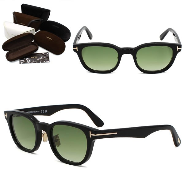サングラス FT1231-D/S 01P 49 サングラス EYEWEAR TF1231 ブラック グリーングラデーション アジアンフィット ユニセックス 30,745円