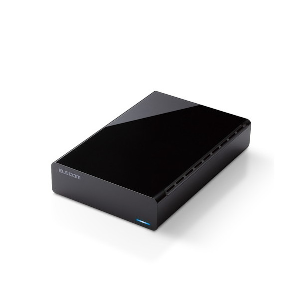 ELD-HTV020UBK HDD 外付けハードディスク 2TB ファンレス静音設計 ラバーフット付 ブラック