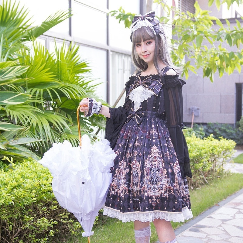 アリスと時の回廊レトロ宮廷姫スカート ロリータワンピース