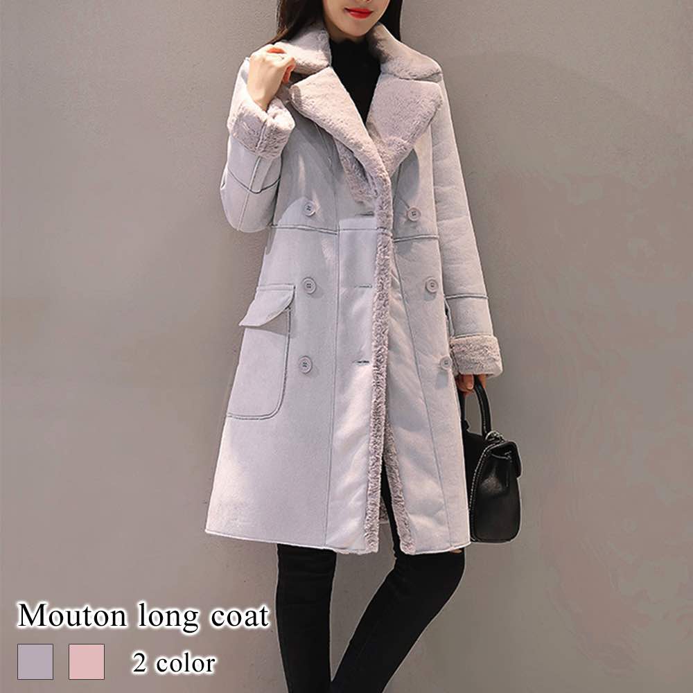 チェスターコート レディース ムートンロングコート 50代 春 トレンチコート チェック 英国 ロング アウター ショート 冬 ロングコート ダブル 人気 キャメル ブランド 40代 暖かい コート