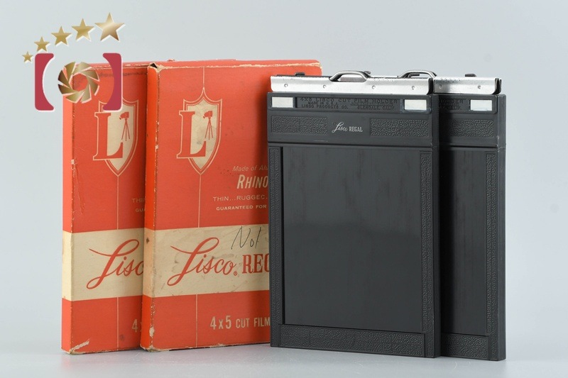 Lisco リスコ REGAL II 4x5 カットフィルムホルダー 2枚セット 元箱付き