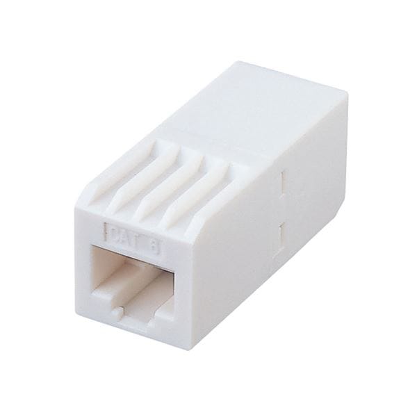 (まとめ)サンワサプライ RJ-45中継アダプタ(カテゴリ6) ADT-EX-6N(×5セット)