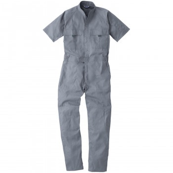 桑和 9007 半袖つなぎ 3Lサイズ グレー（7） SOWA