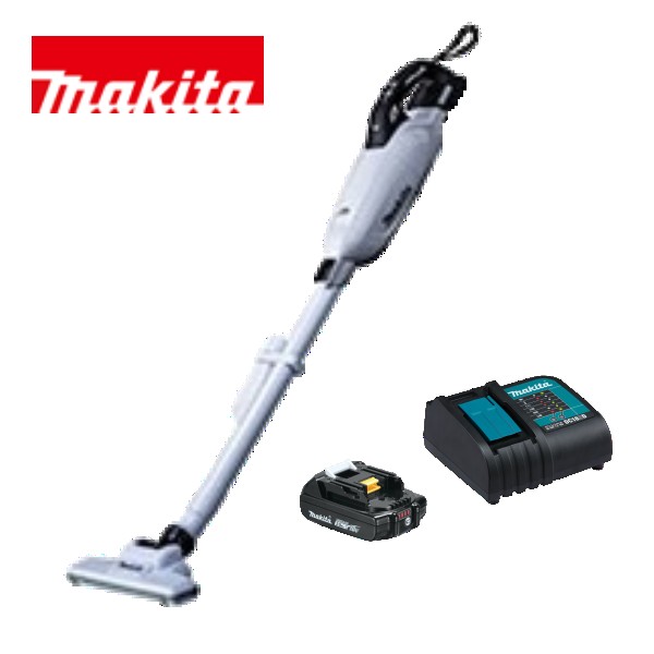 当店だけ！バッテリー充電器も1年保証! マキタ コードレス掃除機 18V カプセル式 白 CL284FDZW + 軽量バッテリー BL1820B + 静音充電器DC18SD 充電式 クリーナー
