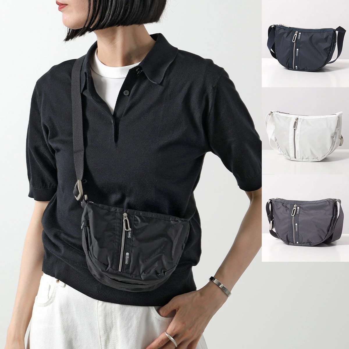 LeSportsac レスポートサック ショルダーバッグ ESSENTIAL MINI SLING エッセンシャル 1018 レディース ナイロン クロスボディ ロゴ 鞄 カラー4色 【mega】