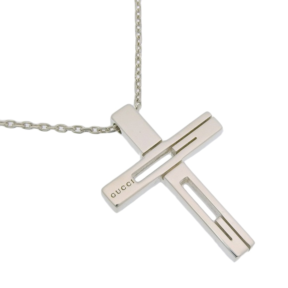クロス ネックレス シルバー925 約12g ユニセックス 中古品
