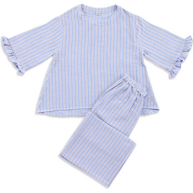 タオル美術館　cococi beauty アデル ガーゼルームウェア Mサイズ ブルー