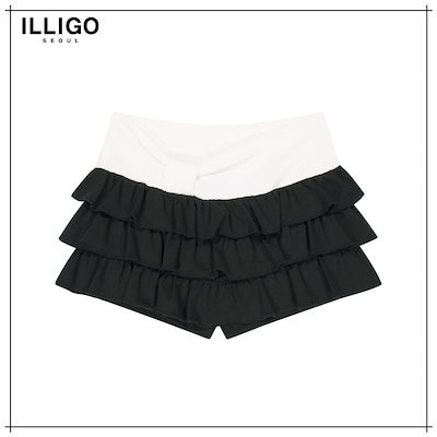 【ILLIGO】 BOW CANCAN SKIRT PANTS BLACK 正規品