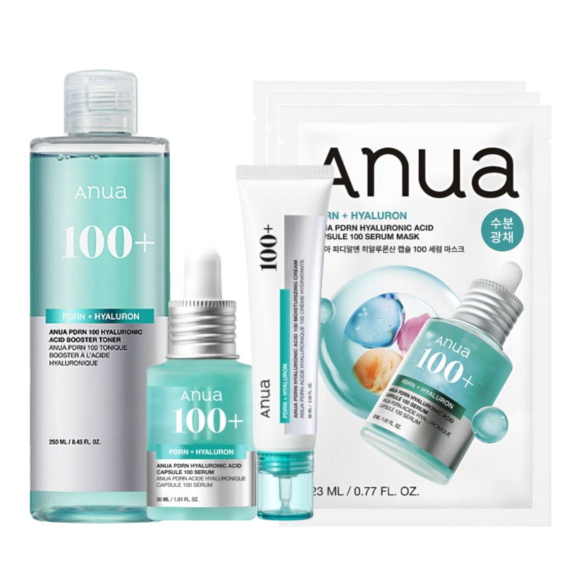 PDRNヒアルロン酸100セット(PDRNヒアルロン酸化粧水/PDRNヒアルロン酸セラム/PDRNヒアルロン酸モイスチャライジングクリーム/PDRNヒアルロン酸パック)