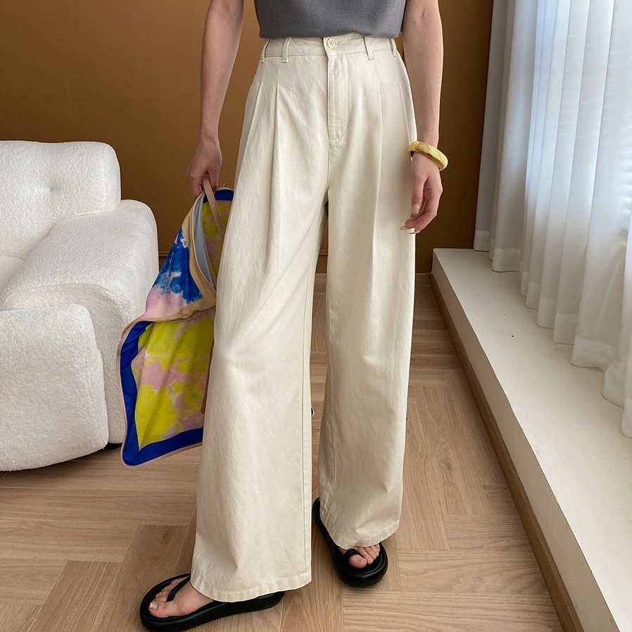 レディース パンツ ボトムス ワイドパンツ フルレングス ワイド ストレート タック タックプリーツ ポケット ハイウエスト コンサバ 大人可愛い きれいめ シンプル カジュアル 上品 おしゃれ