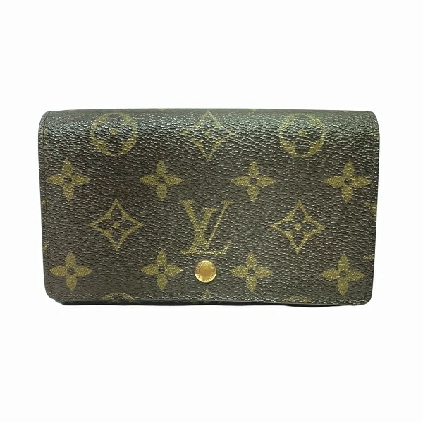 ルイヴィトン ポルトモネビエ トレゾール M61730 旧型 2つ折り財布 ユニセックス【中古】