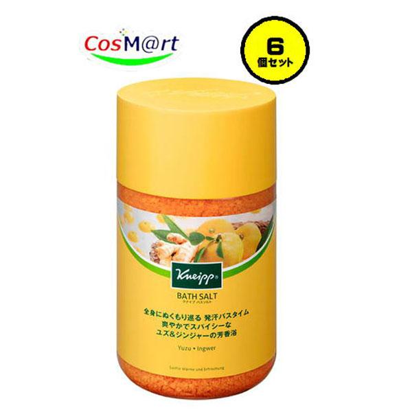 【6個セット】 【クナイプジャパン】クナイプ バスソルト ユズ＆ジンジャーの香り 850g【KNEIPP】(4580294850766-6）