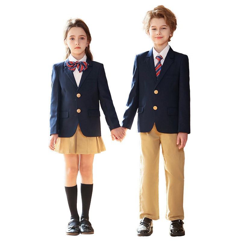 入学卒業シーズンスーツ学生服春秋冬カレッジスタイル小学1年生幼稚園制服スーツ